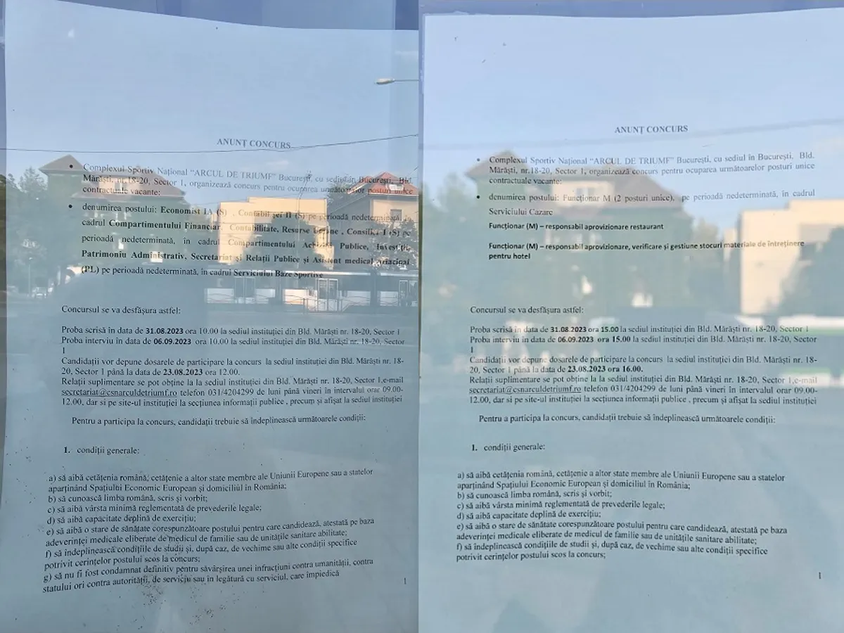 La CSN Arcul de Triumf este un concurs de angajare în plină desfășurare Foto: NWR