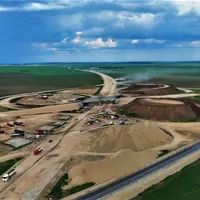 Lucrările pe loturile 1 și 2 ale Autostrăzii de Centură a Bucureștiului - A0 Sud înaintează greu - Foto: Facebook/Asociația Pro Infrastructură