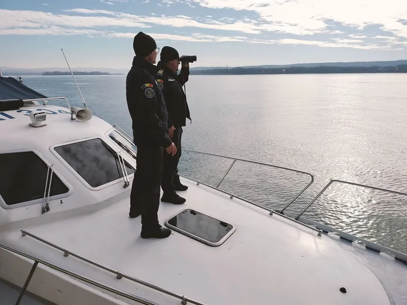 Accident naval pe Dunăre. Două persoane, posibil dispărute - Foto: Poliția de Frontieră (ROL ILUSTRATIV)