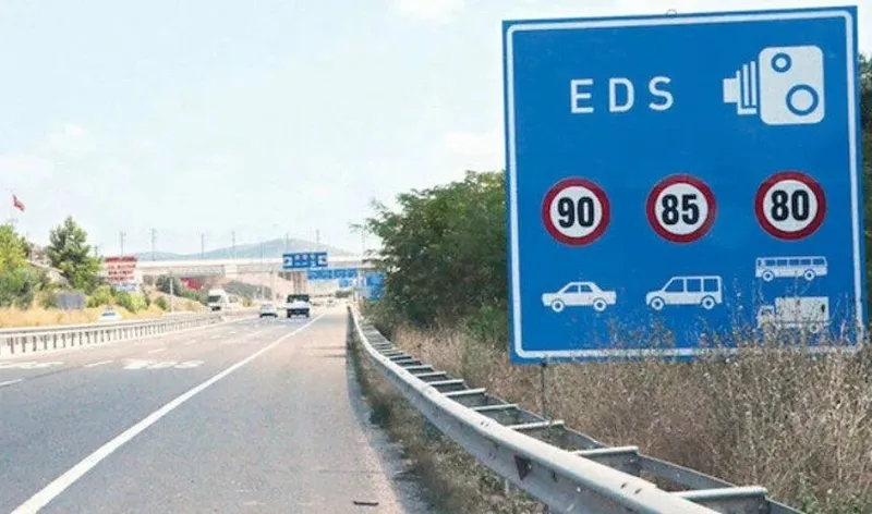 Zonă cu radar de viteză medie &icirc;n Turcia - Foto: ekonomim.com