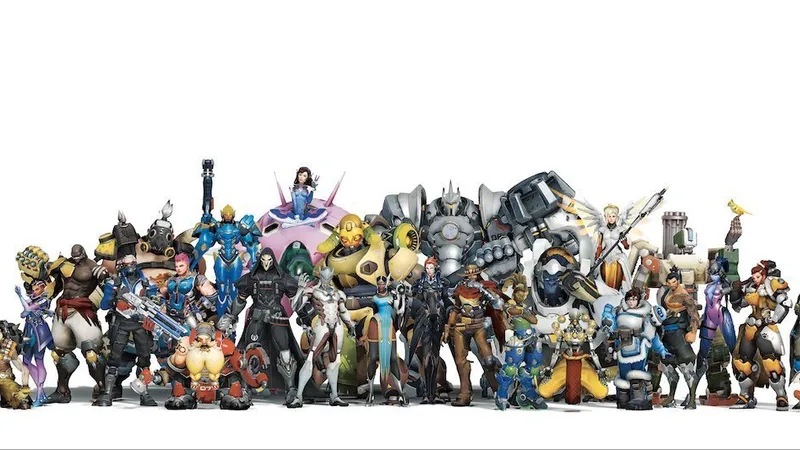 Doar câteva dintre personajele  din universul Overwatch,  acum staruri pe ESPN, în marea finală a OWL din luna  iulie