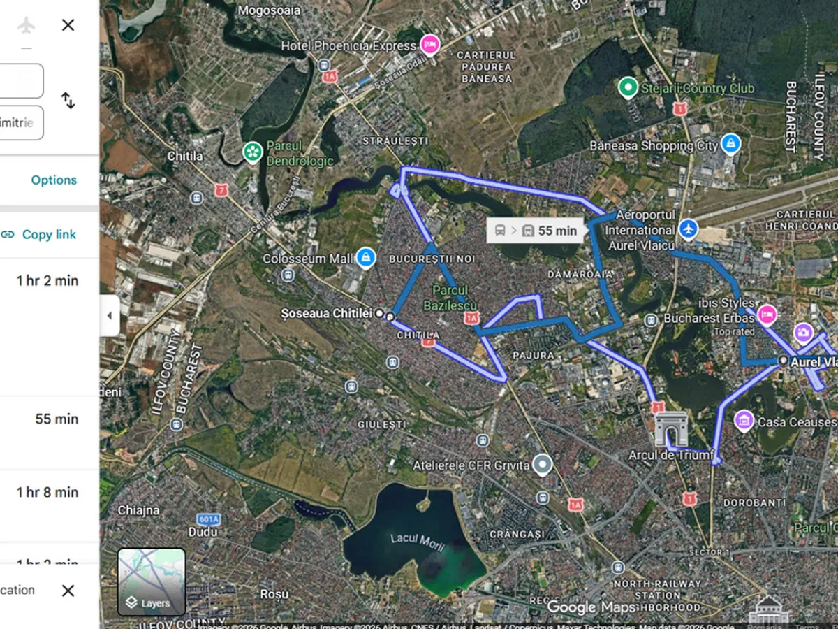 Drum Șos Chitilei - Pipera - Foto: Google Maps