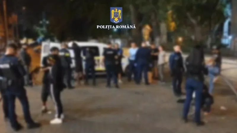 Poliția a percheziționat zeci de persoane Foto: captură video Poliția Capitalei (imagine cu rol ilustrativ)