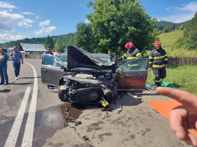 Accident grav în Bacău-Foto: ISU Bacău