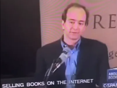 Jeff Bezos în 1998, povestind despre metoda de plată neobișnuită a românilor Sursa: Facebook