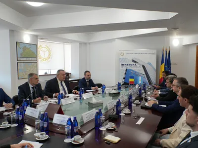 Președintele Camerei de Comerț și Industrie a României (CCIR), Mihai Daraban, a avut o întâlnire oficială cu o delegație argentiniană condusă de E. S. Carlos Alejandro Poffo, Ambasadorul Republicii Argentina în România Foto: CCIR