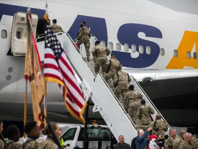 Batalionul de Sprijin pentru Susținere a Diviziei 87 din Armata SUA, desfășurat în Europa-Foto: Profimedia Images