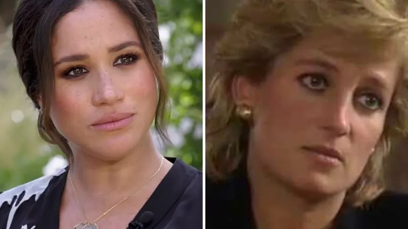 Sunt foarte mute asemănări între Meghan Merkle și Prințesa Diana Foto: CBS/BBC