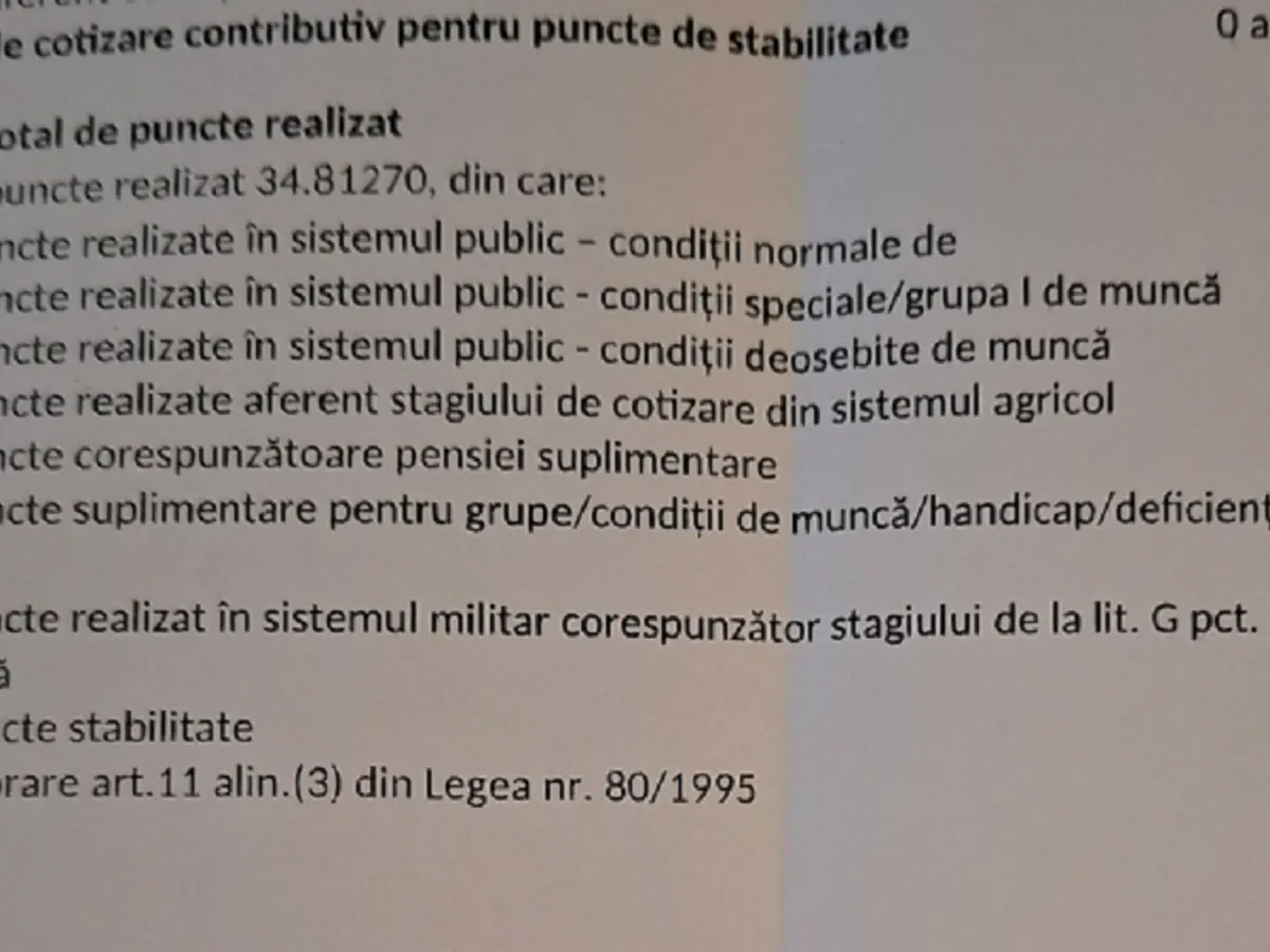 Punctaje pensie - Foto: Arhiva