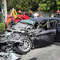 Accident rutier grav, cu 5 răniți. O mașină a intrat în coliziune cu o autoutilitară - Foto: News.ro