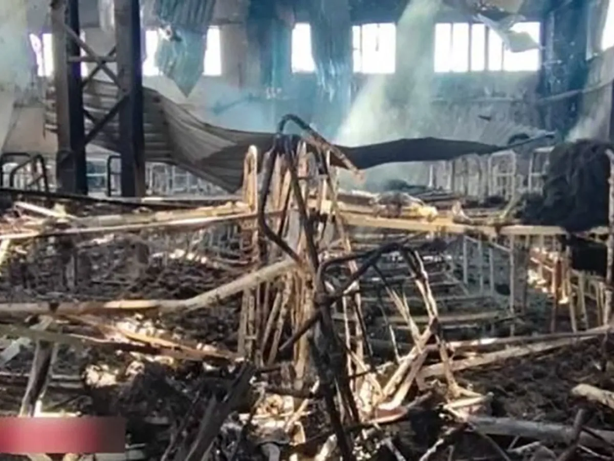 Atacul asupra închisorii Olenivka. / Foto: Profimedia