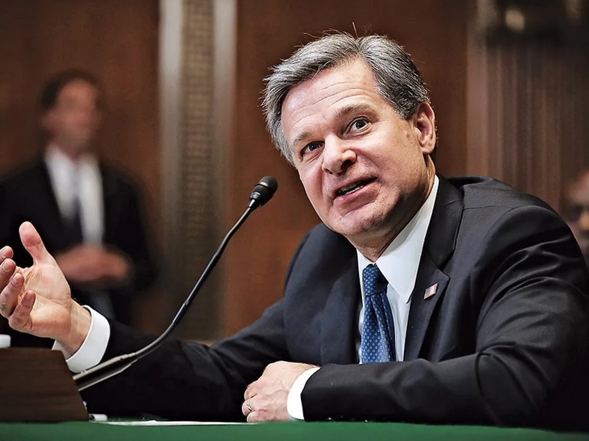 Wray depune mărturie în fața Comitetului Senatului -Foto: CHIP SOMODEVILLA/GETTY