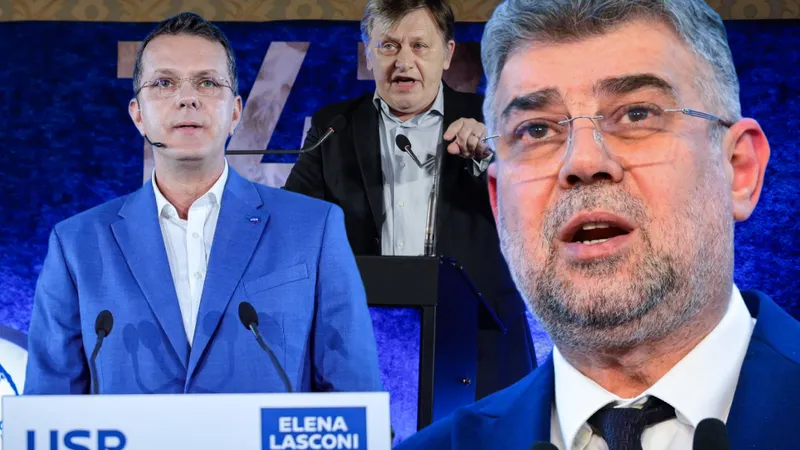 USR respinge Guvernul Ciolacu și candidatura lui Crin Antonescu la prezidențiale: Mergem cu Lasconi - Foto: Profimedia images