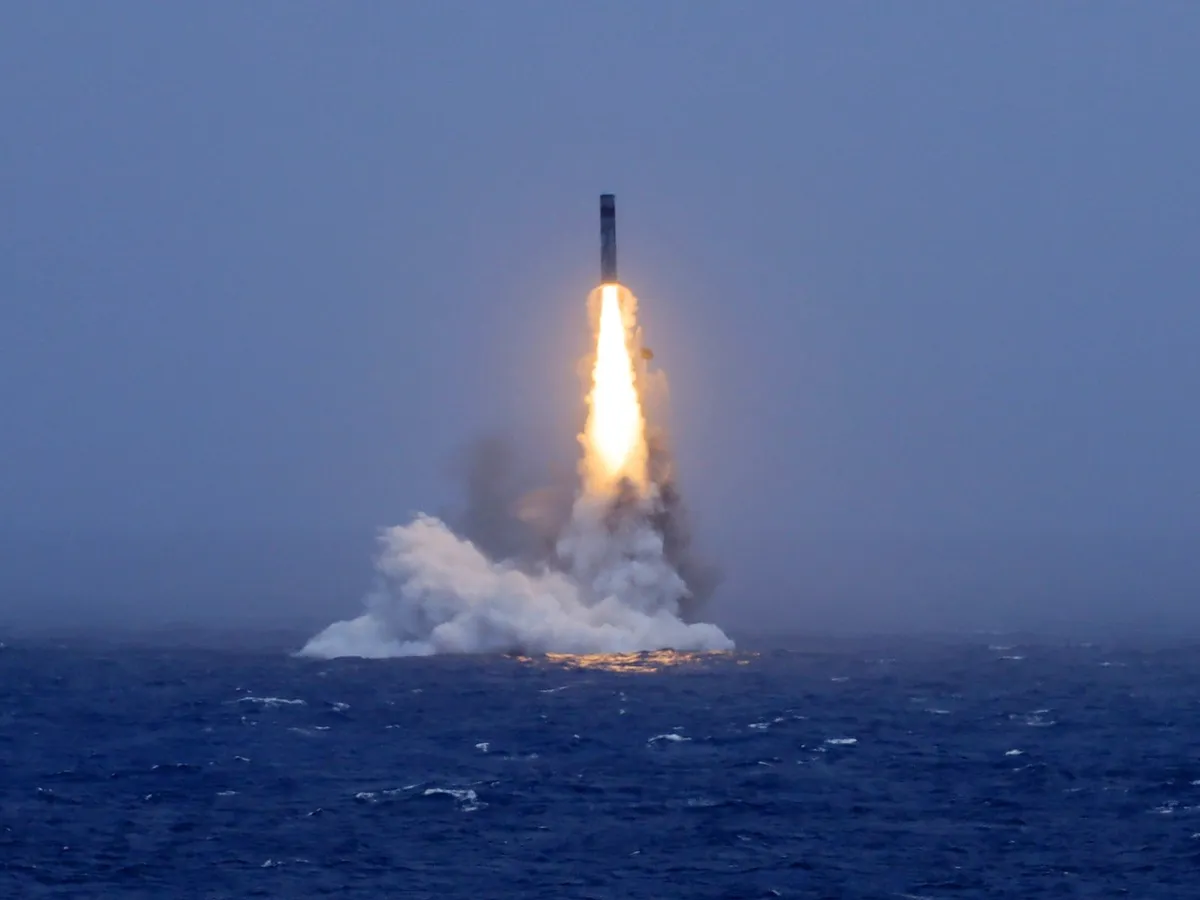 Fotografie din 6 iulie 2026 surprinde lansarea unei rachete strategice de pe un submarin nuclear strategic al armatei chineze - Foto: Profimedia Images (imagine cu  rol ilustrativ)