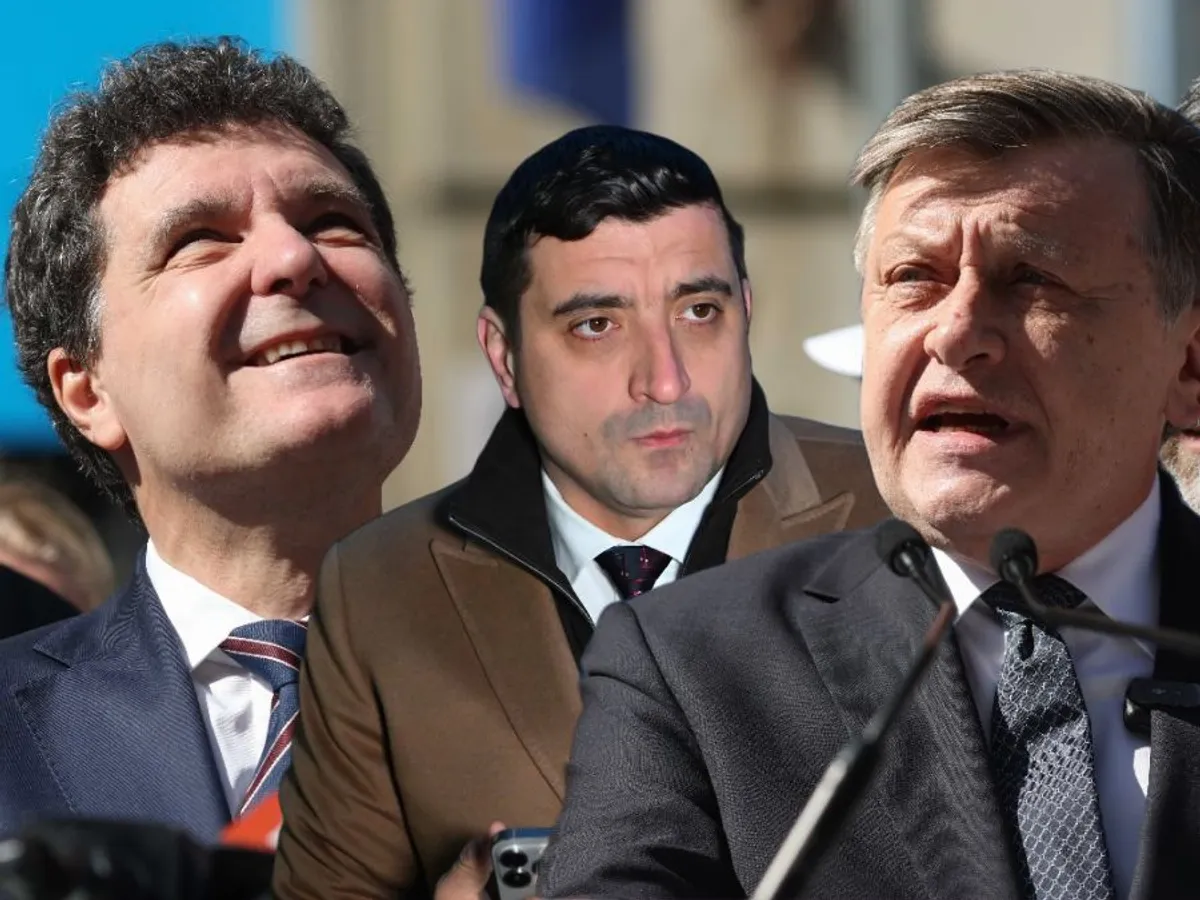 Nicușor Dan, George Simion, Crin Antonescu - Foto: INQUAM PHOTOS / Octav Ganea
