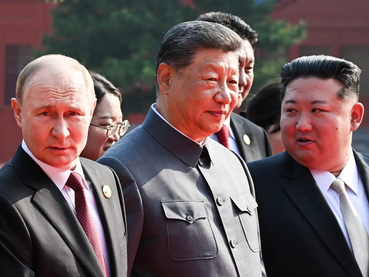 Putin, Xi Jinping și Kim Jong-Un la Beijing - Foto: Profimedia Images