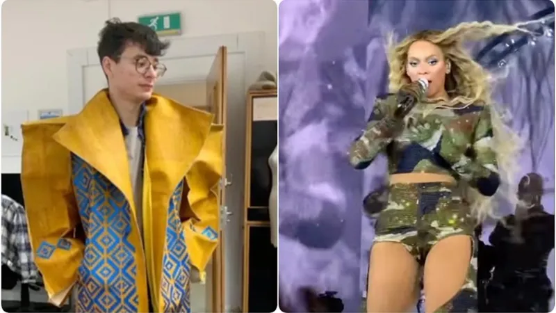 Un tânăr dintr-un sat din Bacău a impresionat-o pe Beyonce cu ținutele pe care le crează Foto: Digi24.ro