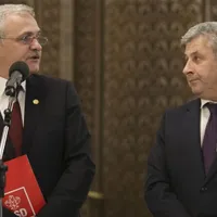 Dragnea și Iordache, la finalul consultării pe legile justiției, cu președintele Iohannis, din octombrie. FOTO: Inquam Photos - Octav Ganea