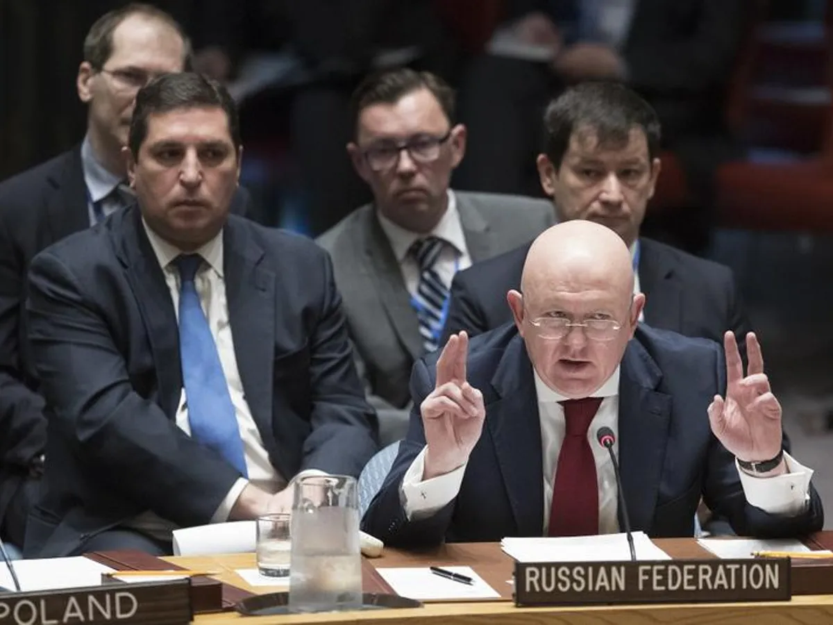 Dreptul de veto în Consiliul de Securitate al ONU, restricționat. Rusia s-a opus din răsputeri/foto: captură video bbc