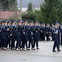 Defilare la Școala de Agenți de Poliție Câmpina Foto: Facebook/Școala de Agenți de Poliție Câmpina