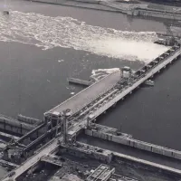 1972, Barajul hidrocentralei de la Portile de Fier. / Foto: energie.gov.ro
