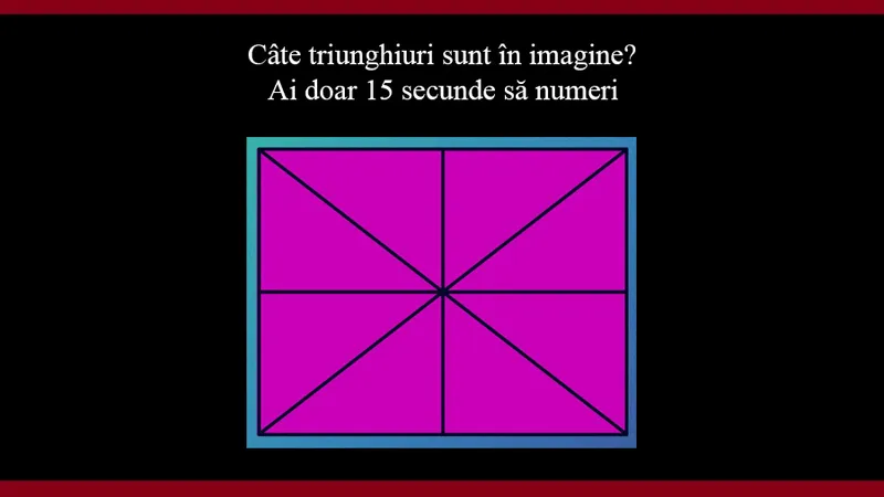 TEST DE INTELIGENȚĂ Câte triunghiuri sunt în imagine? Ai doar 15 secunde să numeri - Foto: Colaj Newsweek / Brightside.me