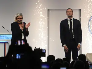 Jordan Bardella și Marine Le Pen- Foto: Profimedia Images