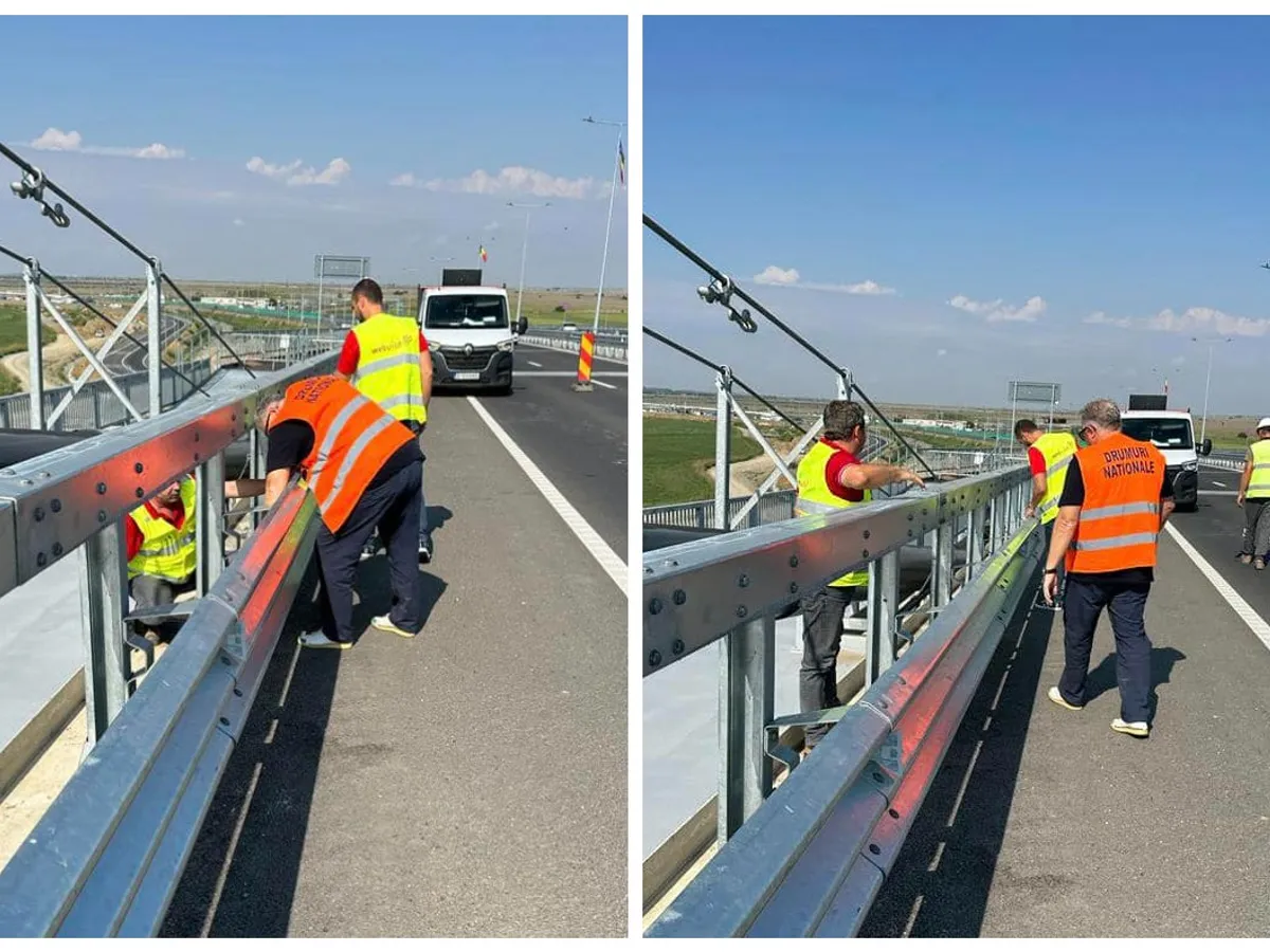 Podul suspendat de la Brăila se destramă. CNAIR a găsit aproape 70 de șuruburi slăbite - Foto: Facebook/ CNAIR