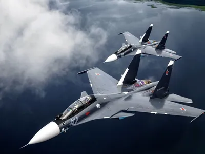 Un avion Su-30 înarmat cu rachete Kinzhal hărțuiește granițele NATO - Foto: Profimedia  Images (imagine cu rol ilustrativ)