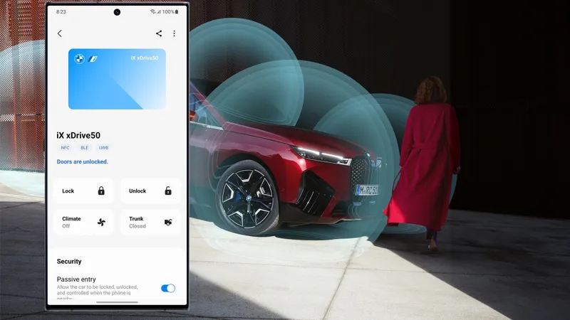 S-a terminat supremația iPhone. Mașinile BMW pot fi parcate de la distanță și cu Samsung și Motorola - Foto: BMW