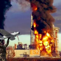 Atac cu 6 drone asupra rafinăriei Sloviansk din Krasnodar. O instalație a fost distrusă - Foto: Profimedia images - Caracter ilustrativ