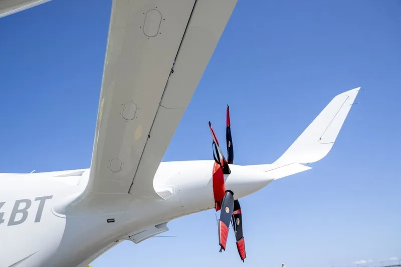 Avionul electric Alia CX 300, în versiunea cargo, vizitează Copenhaga - Foto: Profimedia Images