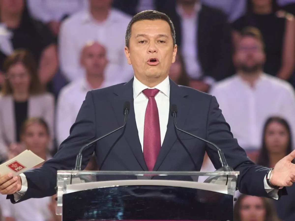Vicepreşedintele PSD, Sorin Grindeanu, vorbeşte la congresul partidului - Foto: Profimedia Images