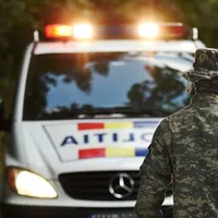 Maşină a Poliţiei Române la caz - Foto: Poliţia Română