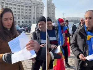 VIDEO: Susținătorii lui Georgescu o iau la rost pe șefa POT: „Dl Georgescu ne-a transmis că nu acceptăm nicio reclamă politică”