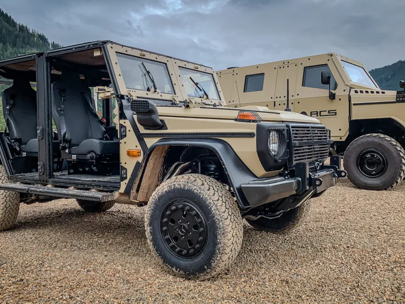 Forțele Speciale ale României, dotate cu mașini de desant aerian. Au la bază Mercedes G-Class și vânează tancuri - FOTO: ACS