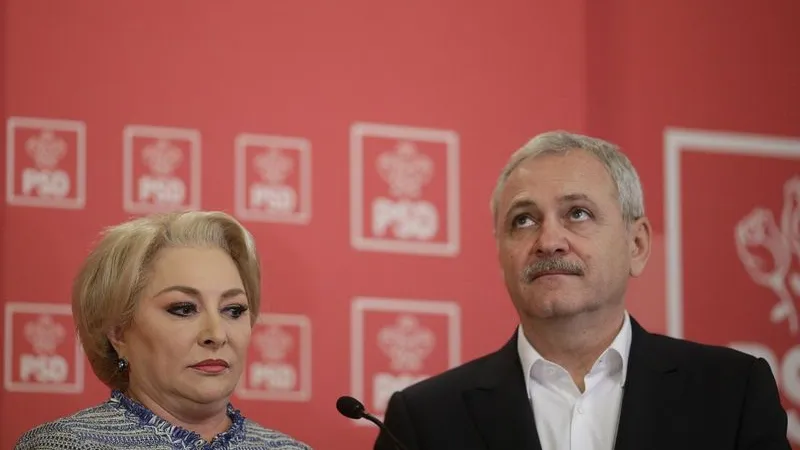 Premierul Viorica Dăncilă altături de fostul lider PSD, Liviu Dragnea/ Foto: Inquam Photos