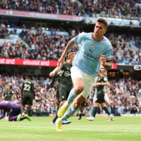 Joao Cancelo își sărbătorește golul din partida Manchester City - Southampton din Premier League - Foto: Profimedia Images