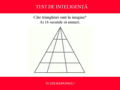 TEST DE INTELIGENȚĂ Câte triunghiuri sunt în imagine? Ai 16 secunde pentru a număra - Foto: Colaj Newsweek / jagranjosh.com