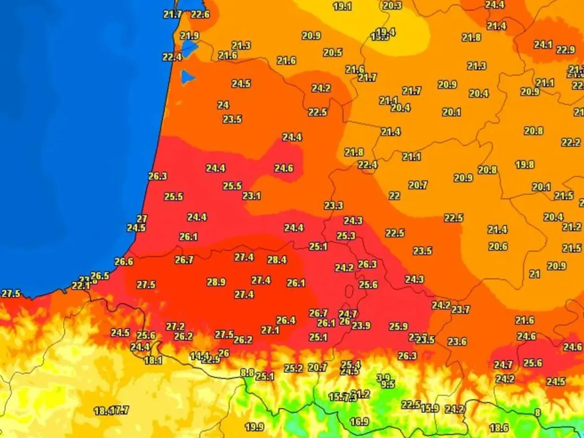 Vestul și sud-vestul Europei e lovit de un val neobișnuit de căldură - Foto: Facebook / Jurnal de vreme