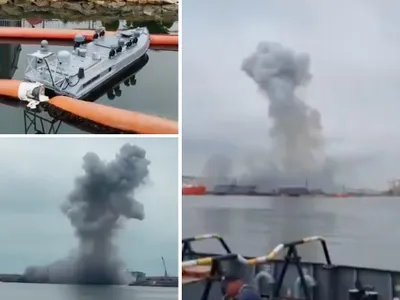 Explozia dronei din Constanța - Foto: X/@NOELreports