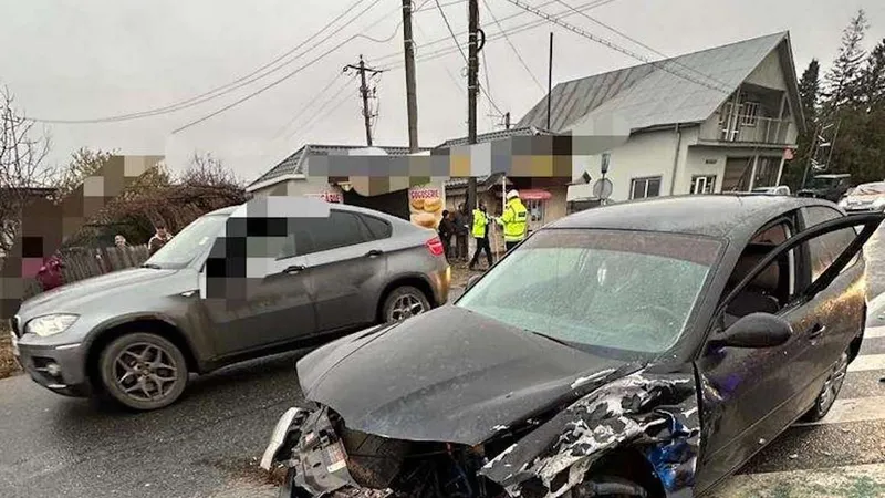 Poliţiştii fac cercetări pentru a stabili cu exactitate împrejurările în care a avut loc evenimentul rutier - Foto: IPJ Vrancea