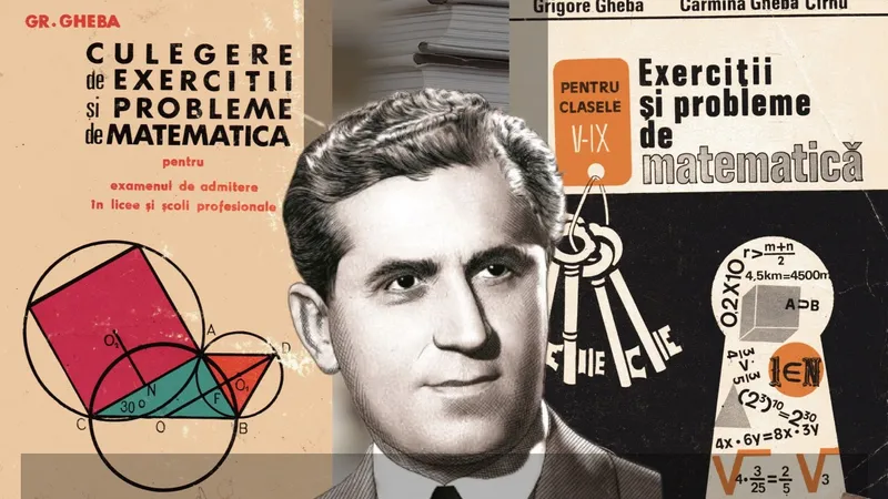 Grigore Gheba, profesorul care a scris culegeri de matematică - Foto: colaj