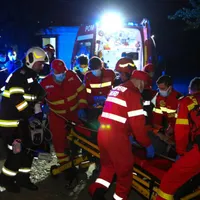 Accident teribil soldat cu șapte morți și doi răniți, după un impact devastator la Sârca, în Iaşi/FOTO: Facebook/SMURD