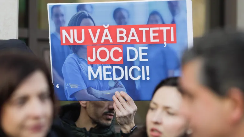 DOCUMENT 20.000 lei venit pentru medicii ce fac grevă pentru salarii. Șef de sindicat: 11.700€/lună - Foto: INQUAM PHOTOS / George Călin