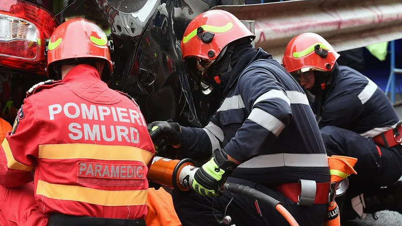 Accident de autocar. Plin cu pasageri, vehiculul s-a răsturnat. 11 pasageri au făcut atac de panică - Foto: ISU