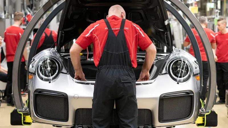 Porsche, în alertă. Strategia mașinilor electrice a eșuat. Circa 8.000 de angajați, în pericol? - Foto: Profimedia Images - Imagine cu rol ilustrativ