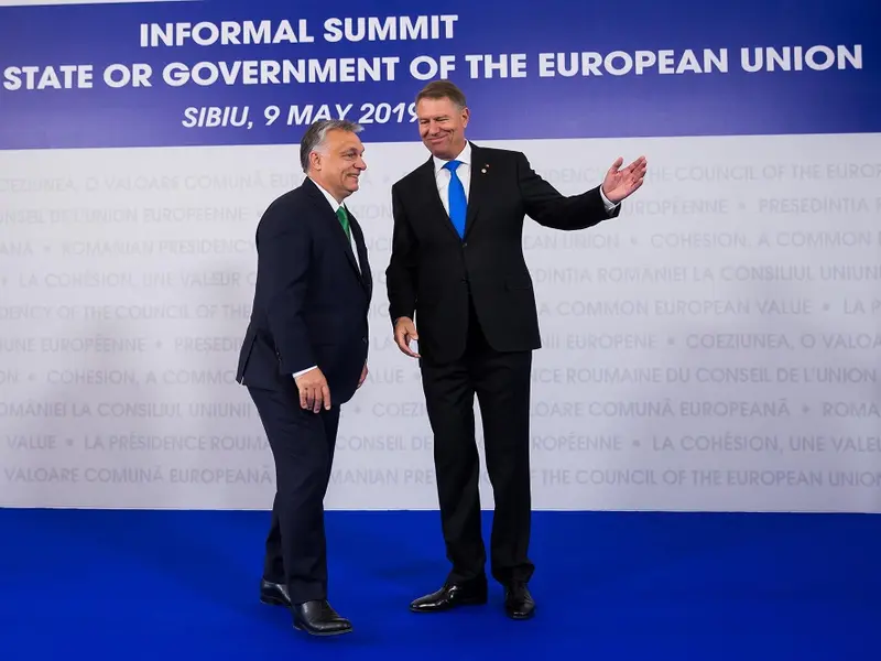 Viktor orban și Klaus Iohannis Foto: INQUAM Photos/Ovidiu Dumitru Matiu