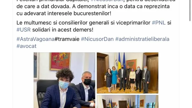 Avocata Cristina Trăilă la semnarea contractului de achiziție al celor 100 de tramvaie. Sursă foto: Facebook personal