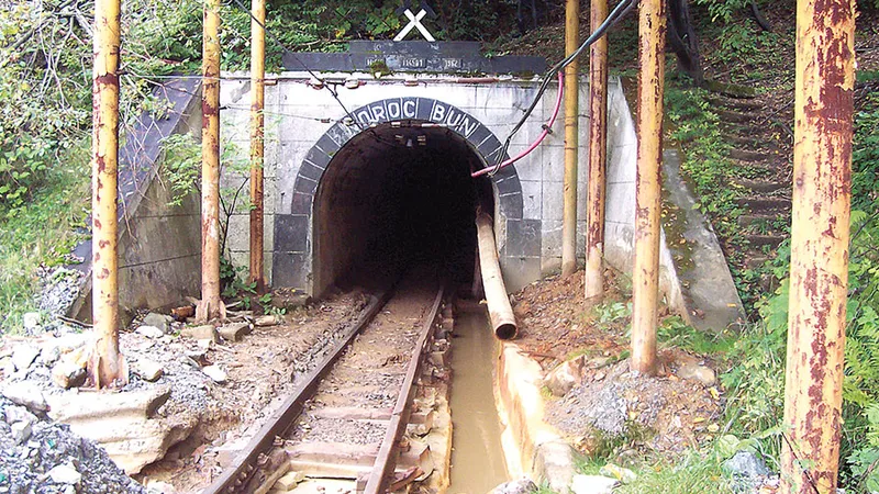 PĂRĂSIRE Una din gurile de mină ale Remin din Maramureș, în prezent abandonată